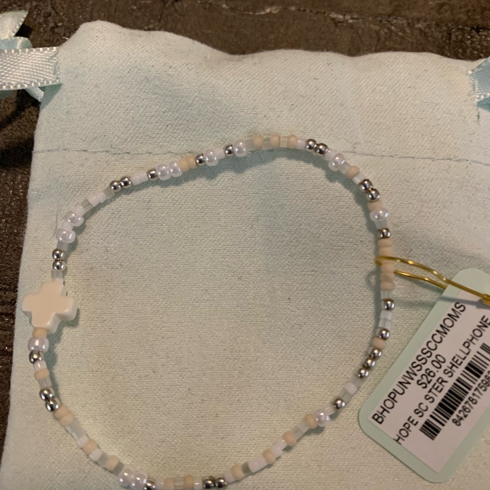 Enewton silver Hope Unwritten bracelet Call me on my shell phone NWT